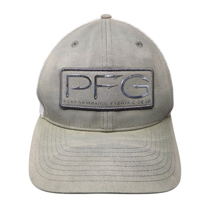 PFG Performance Fishing Gear Fitted Trucker Hat Green L/XL Mesh Back Columbia
