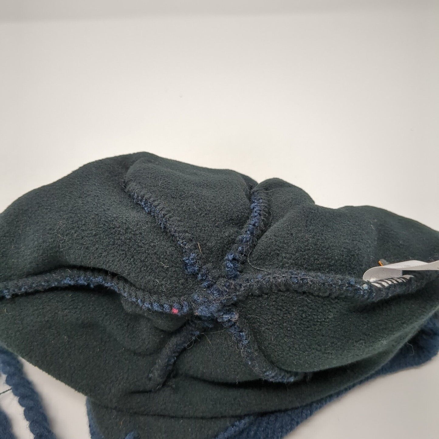 Unbranded Knit Beanie Hat Blue One Size Fair Isle Braided Lined