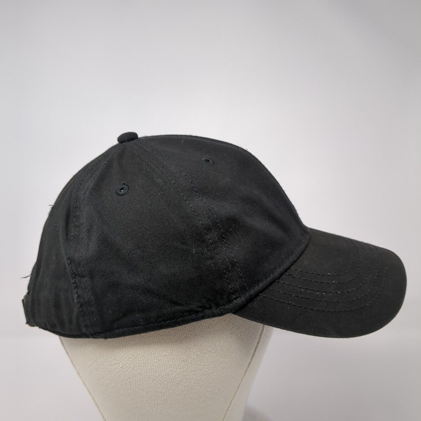 Unbranded Slideback Hat Black One Size Adjustable Blank Vent Holes