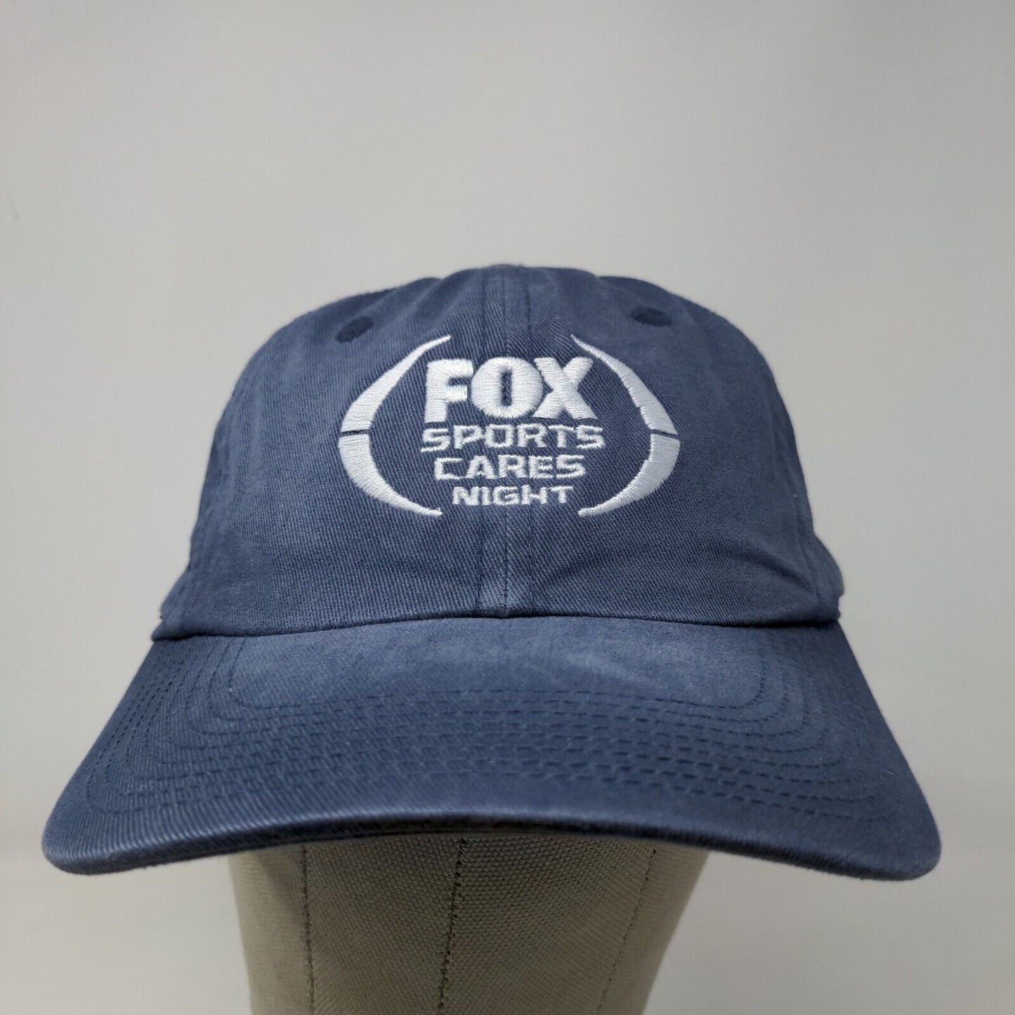 Port Authority Men's Strapback Hat Blue Fox Sports Cares Night Embroidered Logo