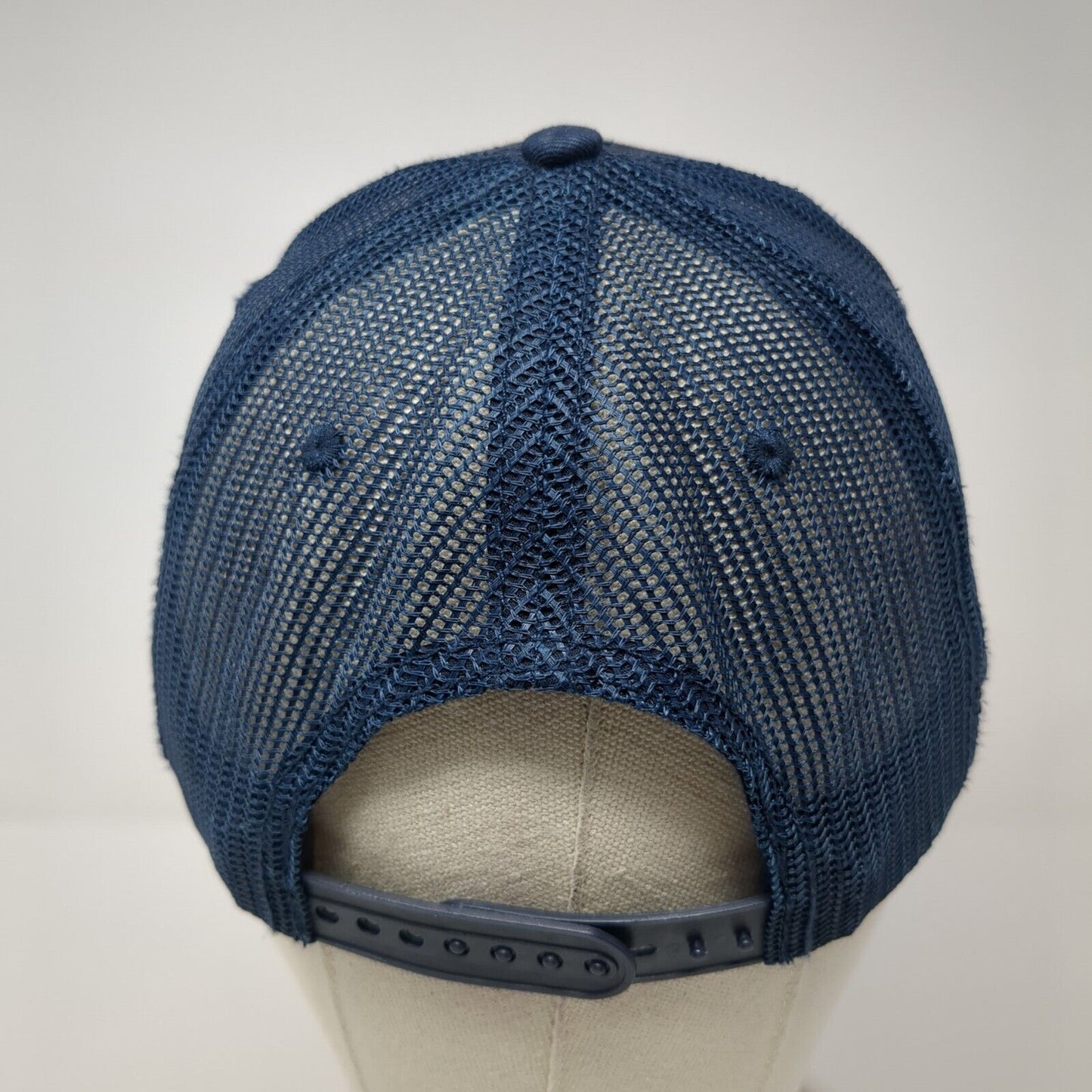 Yellowstone Nat'l Park Snapback Trucker Hat Blue One Size Mesh Back