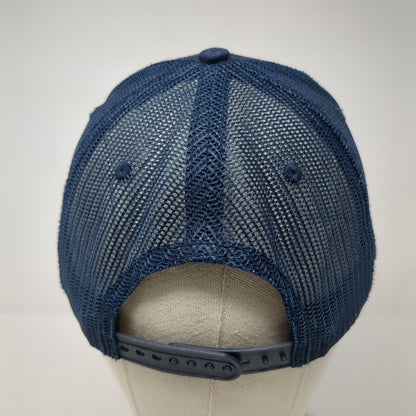 Yellowstone Nat'l Park Snapback Trucker Hat Blue One Size Mesh Back