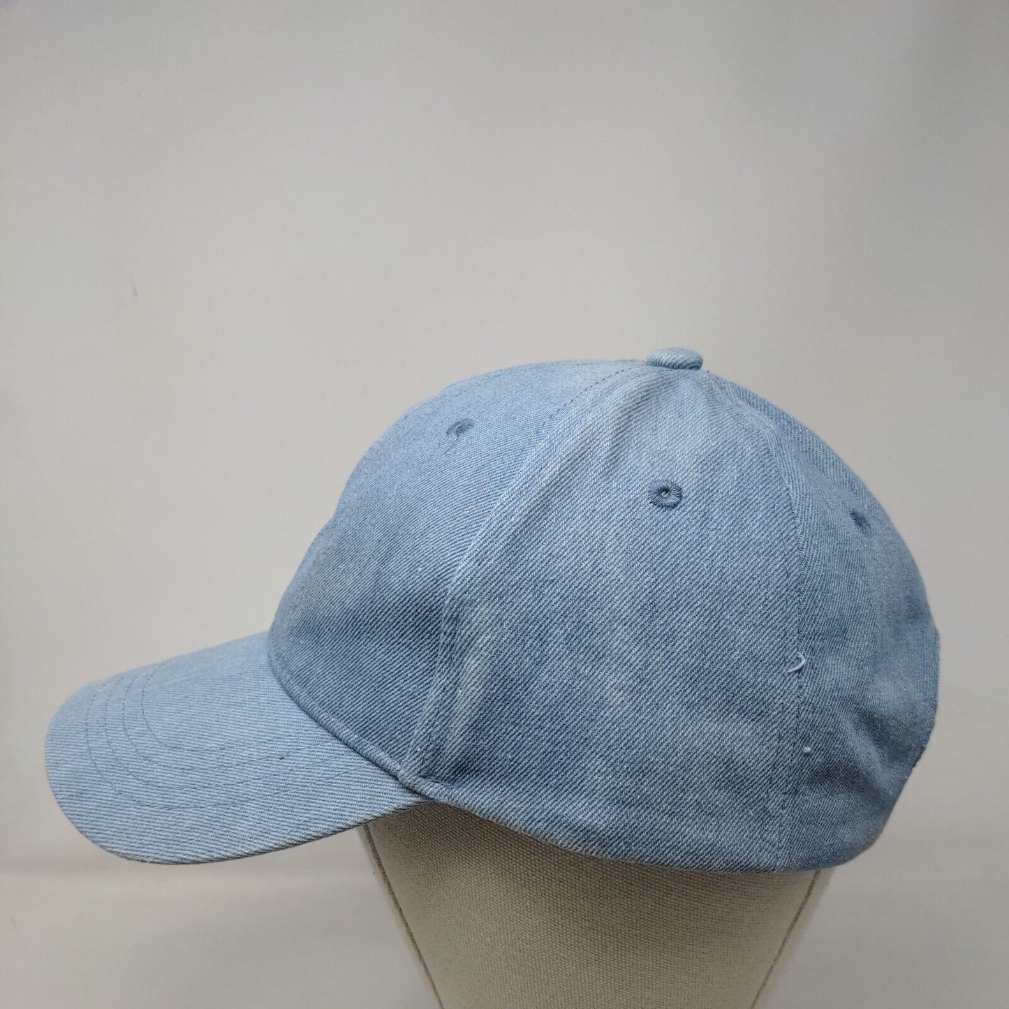 Westloop Strapback Hat Blue OSFM Adjustable Vented Holes 6 Panel Blank