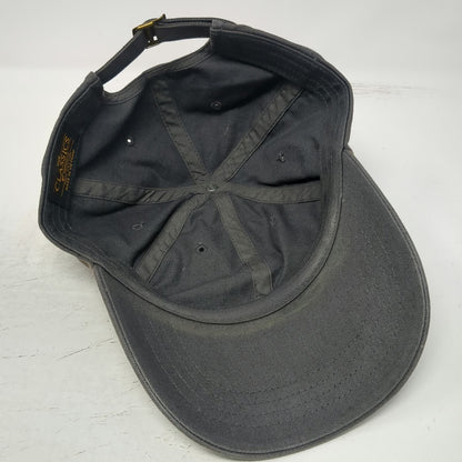 Yupoong Baseball Cap Gray One Size Embroidered TRF Fish Slideback Hat 6 Panel