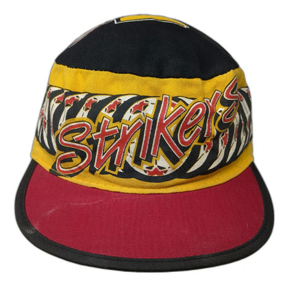 Genuine Crowd Black Yellow 7 5/8 Soccer Florida Strikers Map Army Hat Vintage