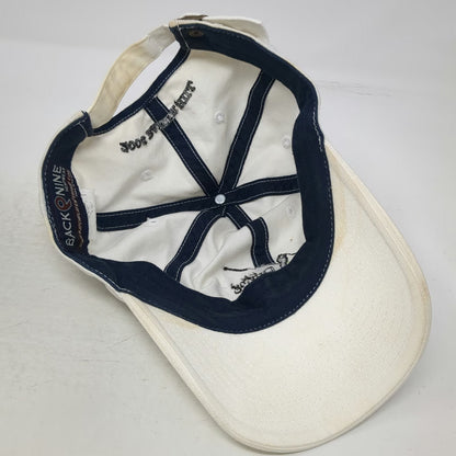 Back Nine White Baseball Cap One Size Driving 4 Life ALS Charity Baker Hill Hat