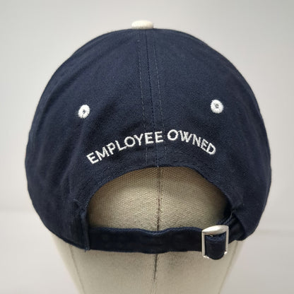 Fisher Tank Baseball Cap Blue Orange White One Size Employee Owned American Flag
