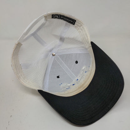 Richardson Men's Snapback Mesh Back Hat Black C&C Express Embroidered Logo