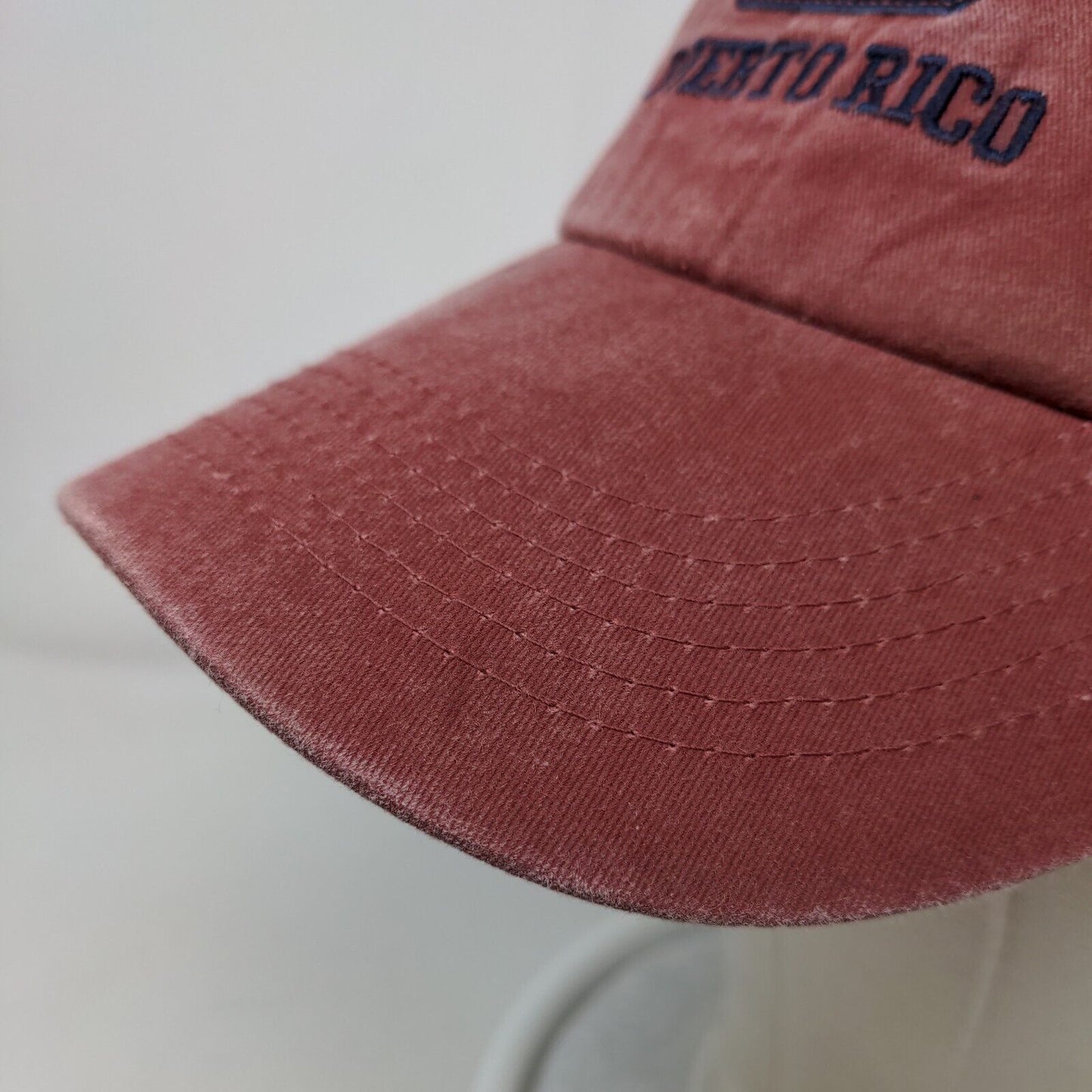 San Juan Puerto Rico Est. 1493 Slideback Hat Red OSFA Embroidered Ben Kaufman