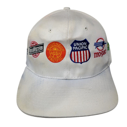 Union Pacific Snapback Hat White One Size Adjustable Embroidered