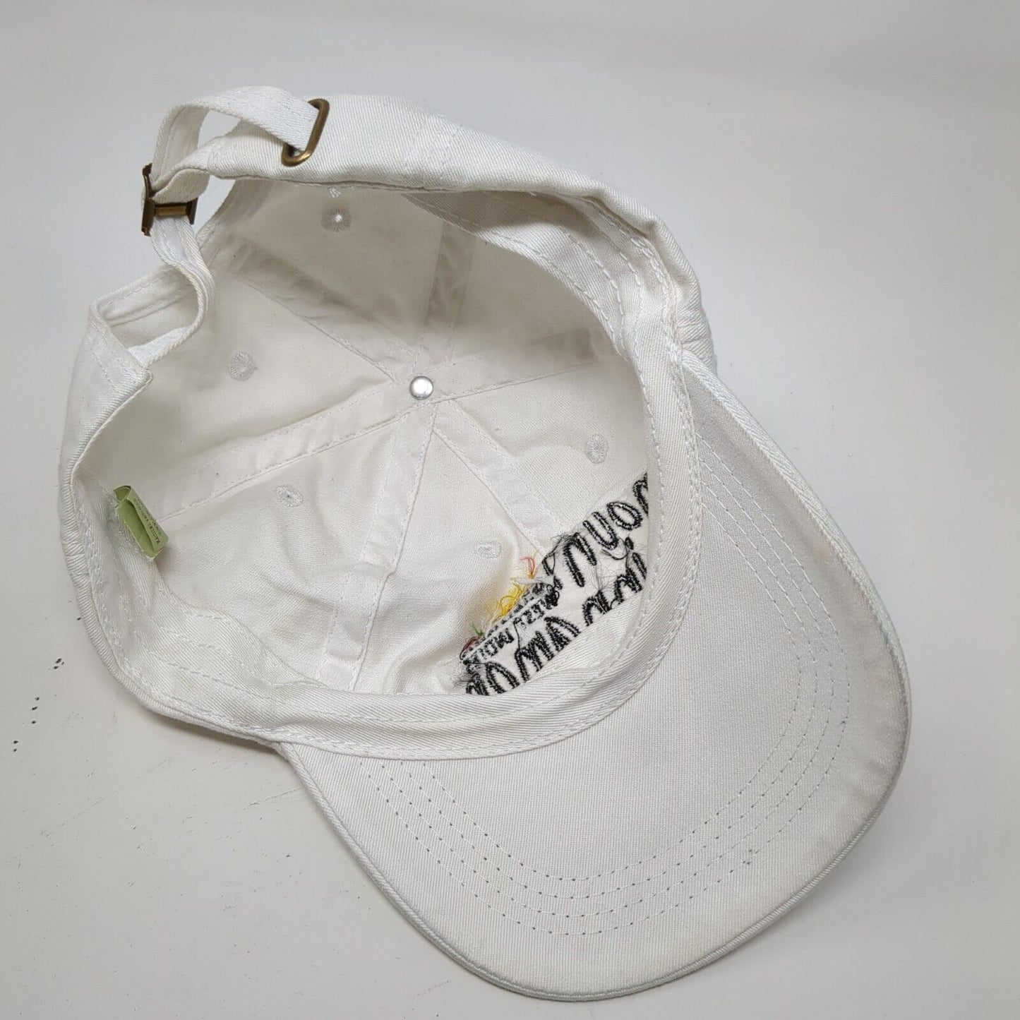 Mount Cinnamon Grenada West Indies Slideback Hat WHite OSFA Alternative Cotton