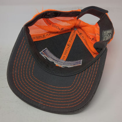 Outdoor Cap Baseball Cap Gray Orange One Size Redfish Lake Lodge Idaho Mesh Hat