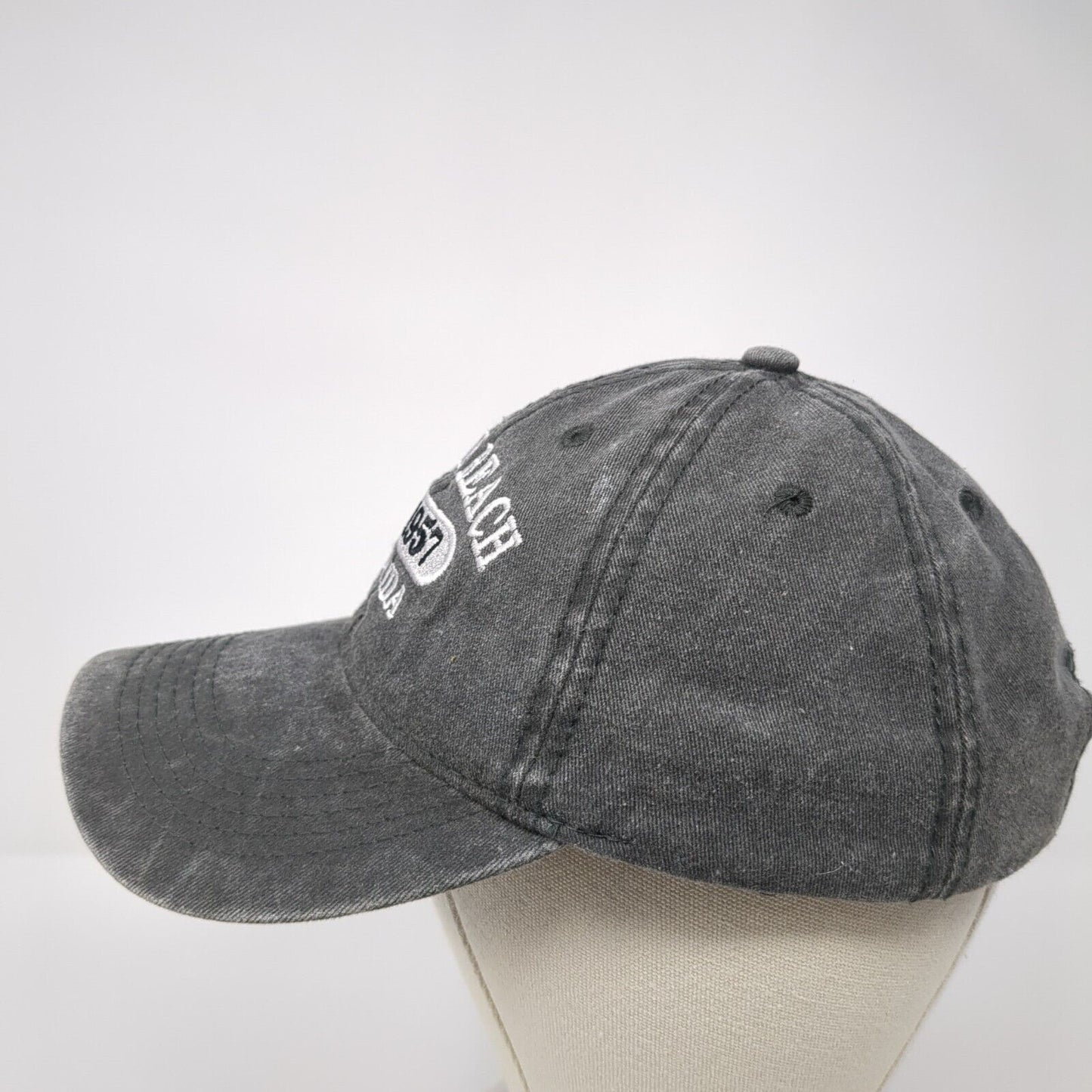 St. Pete Beach Florida Slideback Hat Gray One Size Adjustable 6 Panel