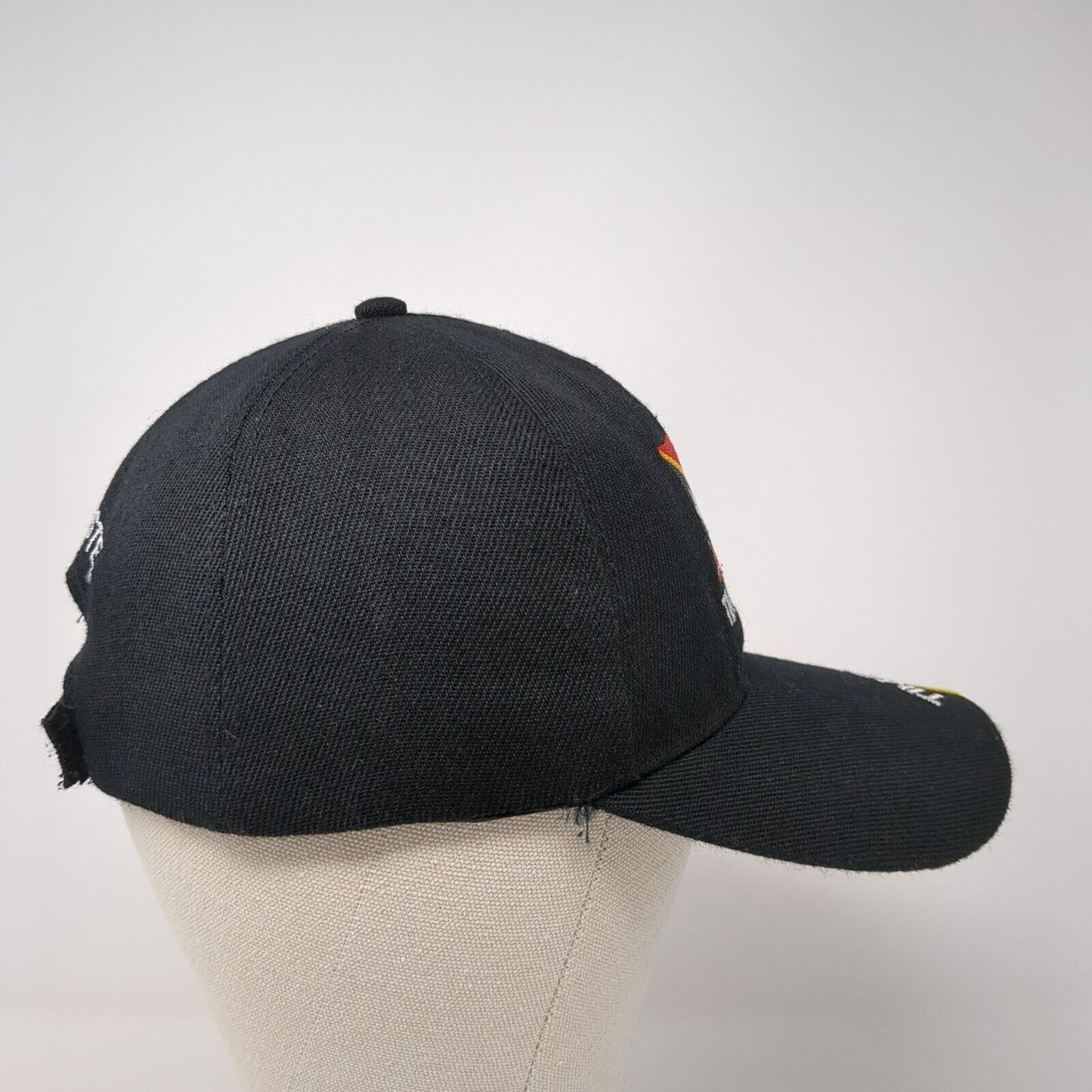 Timor Leste Strapback Hat Black OS Adjustable Embroidered Patriotic 6 Panel