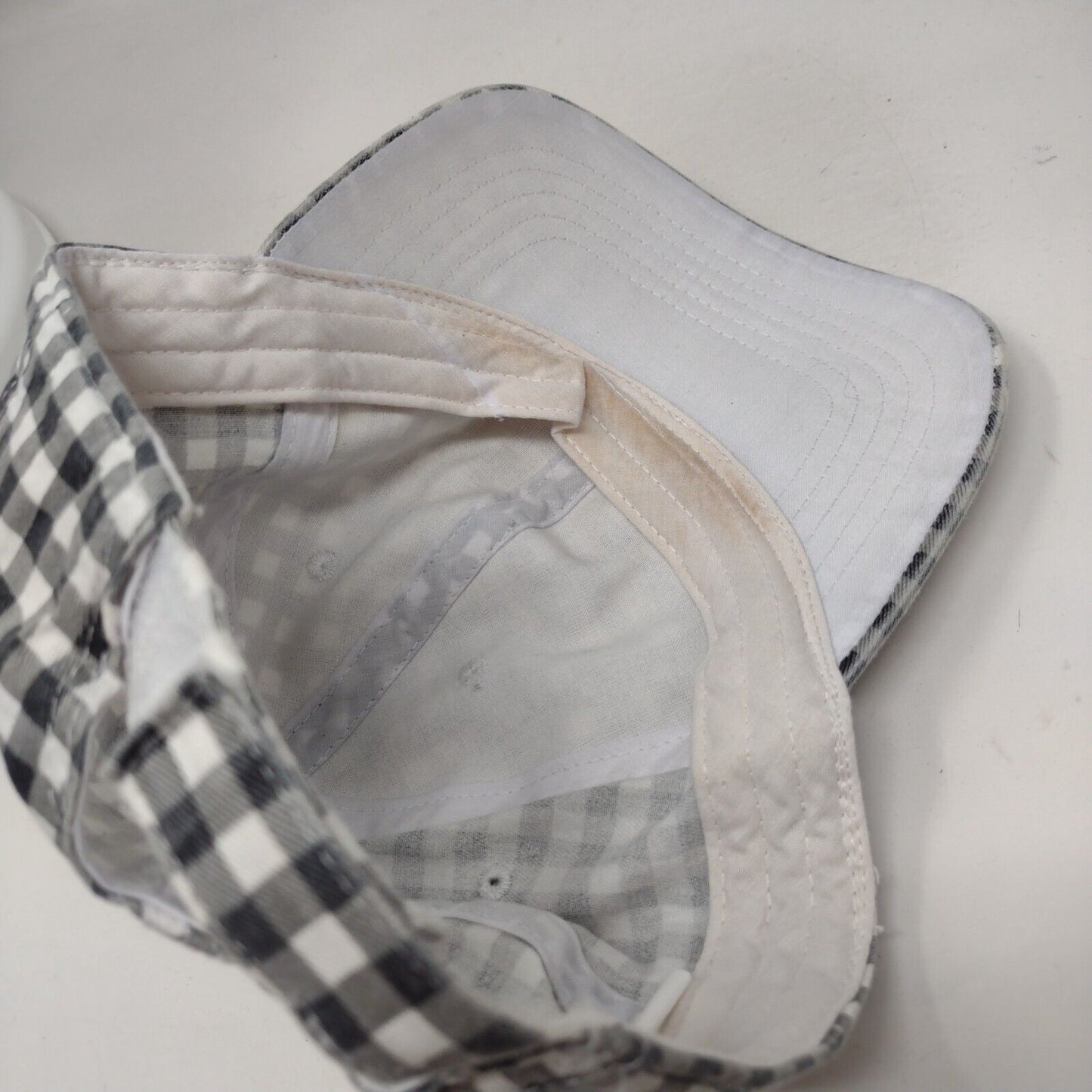 Unbranded Strapback Hat Multi OSFM Check Plaid Gingham Adjustable
