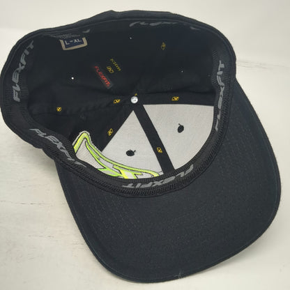 Klim Baseball Cap Black XL Technical Riding Gear Flexfit Embroidered Logo Hat