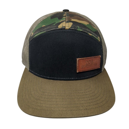 208 Properties Patch Snapback Trucker Hat Multi One Size Mesh Back