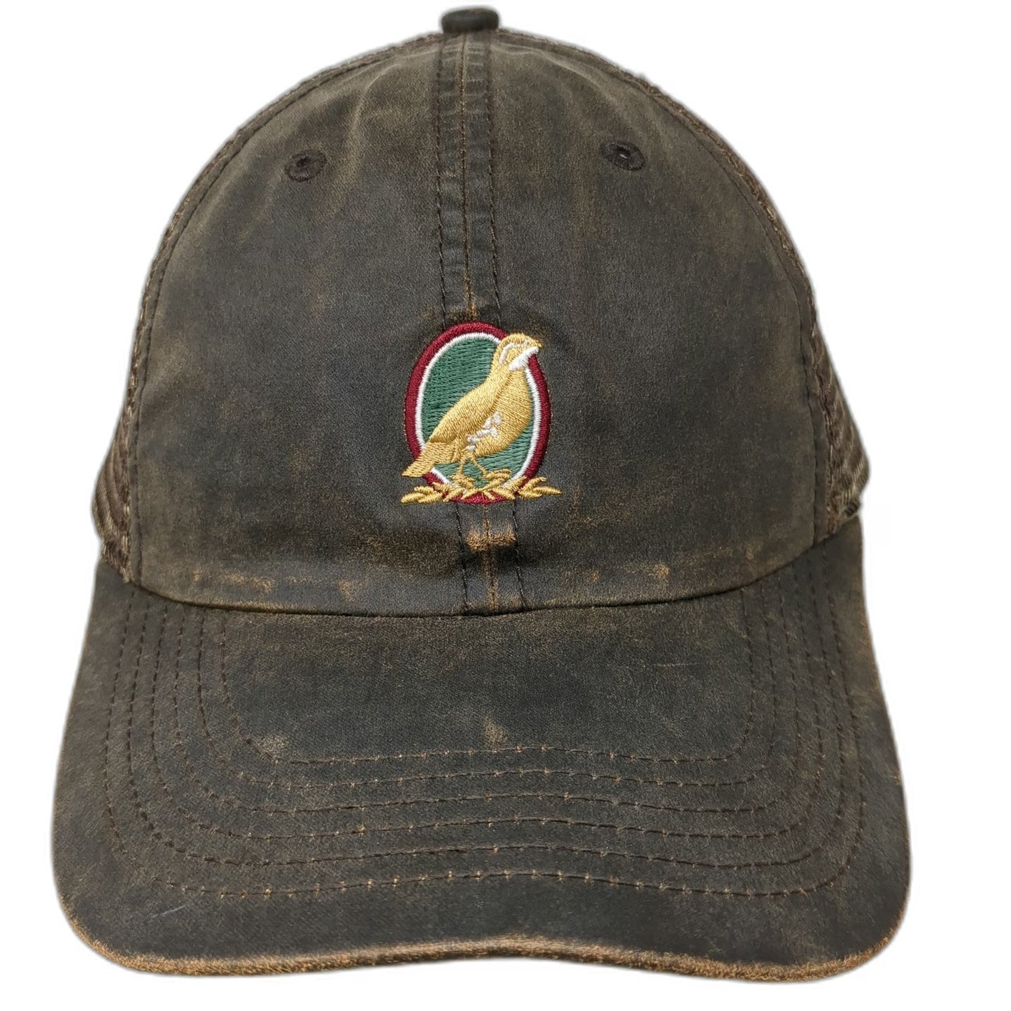Imperial Baseball Cap Brown One Size Mesh Strapback Waxed Bird Outdoor Hat