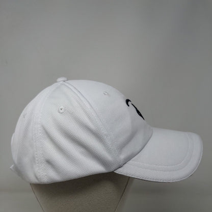 Disney Logo Strapback Hat White Adult Embroidered Adjustable 6 Panel