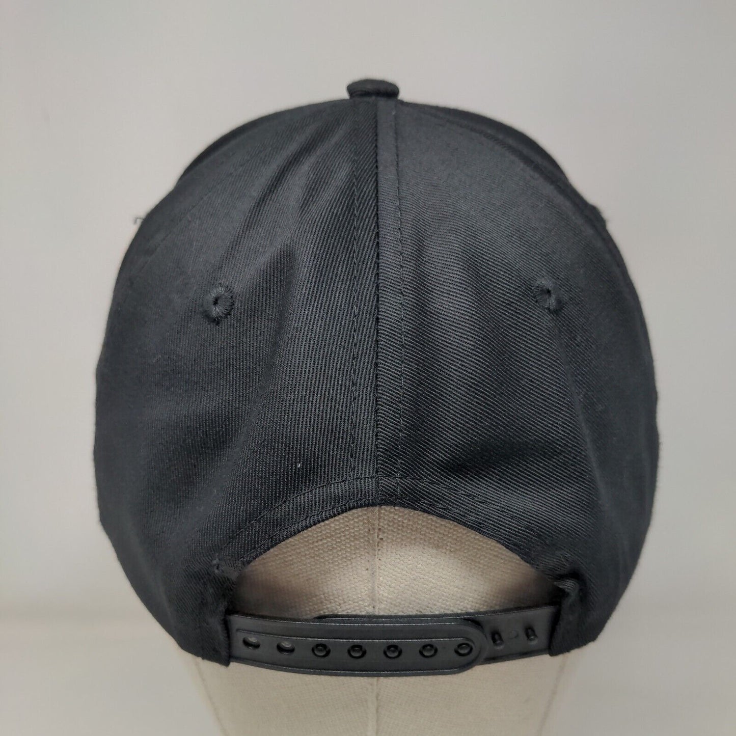 Coquina Veterans Snapback Hat Black One Size Embroidered Adjustable