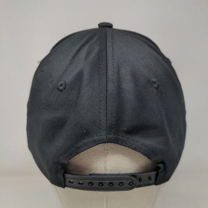Coquina Veterans Snapback Hat Black One Size Embroidered Adjustable