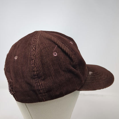 Weiser River Soil Conservation Dist Brown 5 Panel Hat One Size Corduroy Snapback