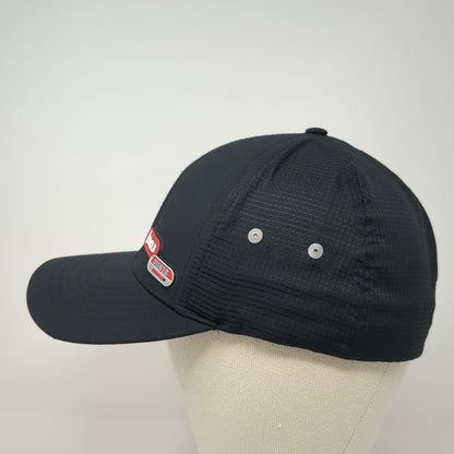 Arnold Silver Fitted Hat Black XL Solid Vent Holes Richardson Outdoor