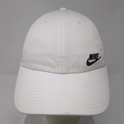 Nike Swoosh Slideback Hat White One Size Embroidered Adjustable Outdoor