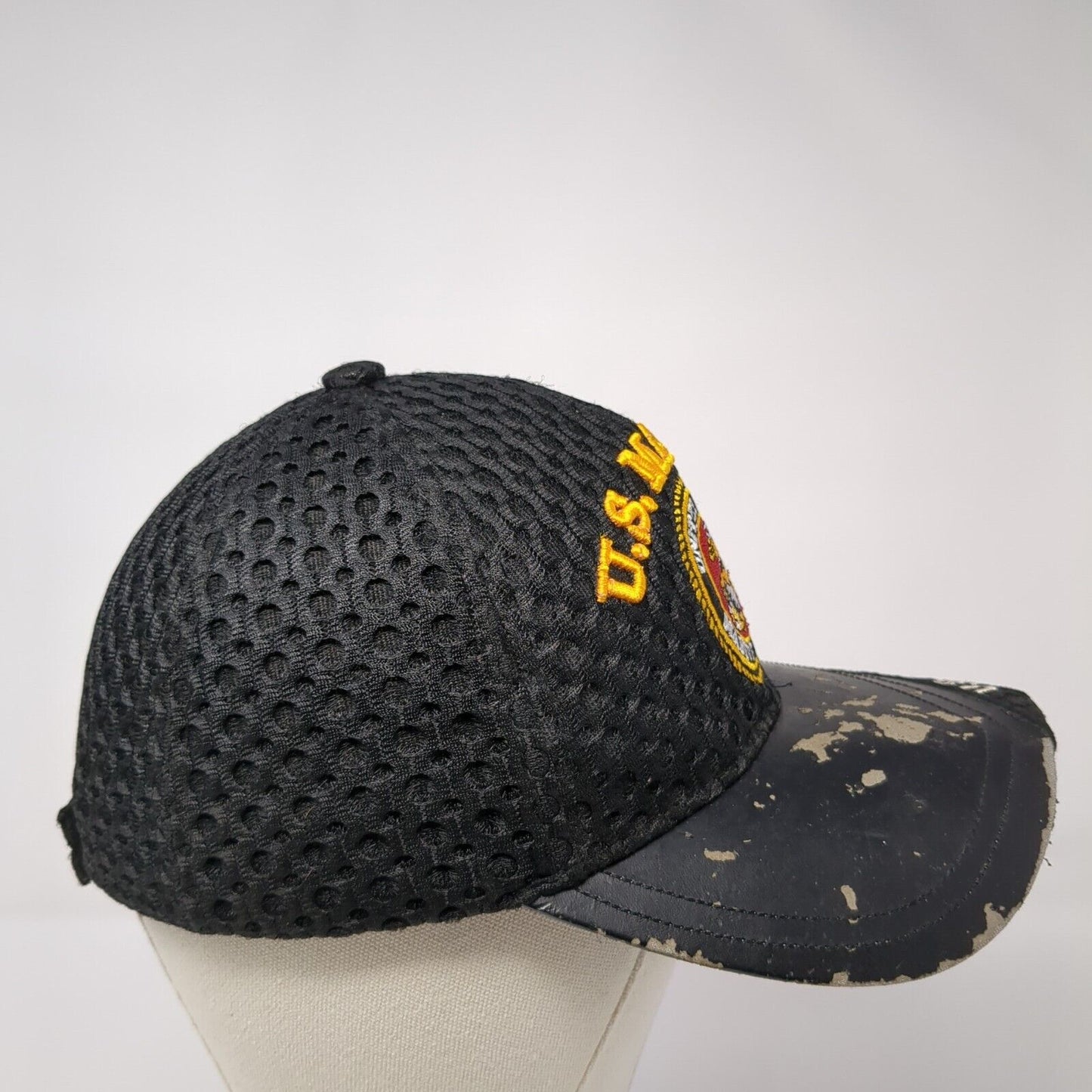 United States Marine Corps Strapback Hat Black One Size US Warriors