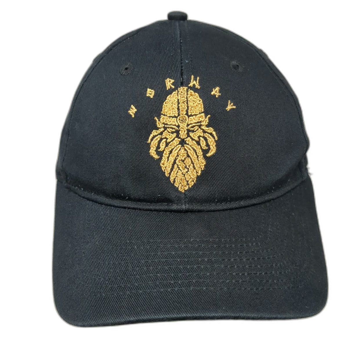 Disney Epcot World Showcase Norway Viking Black Baseball Cap One Size Cotton Hat