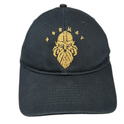 Disney Epcot World Showcase Norway Viking Black Baseball Cap One Size Cotton Hat