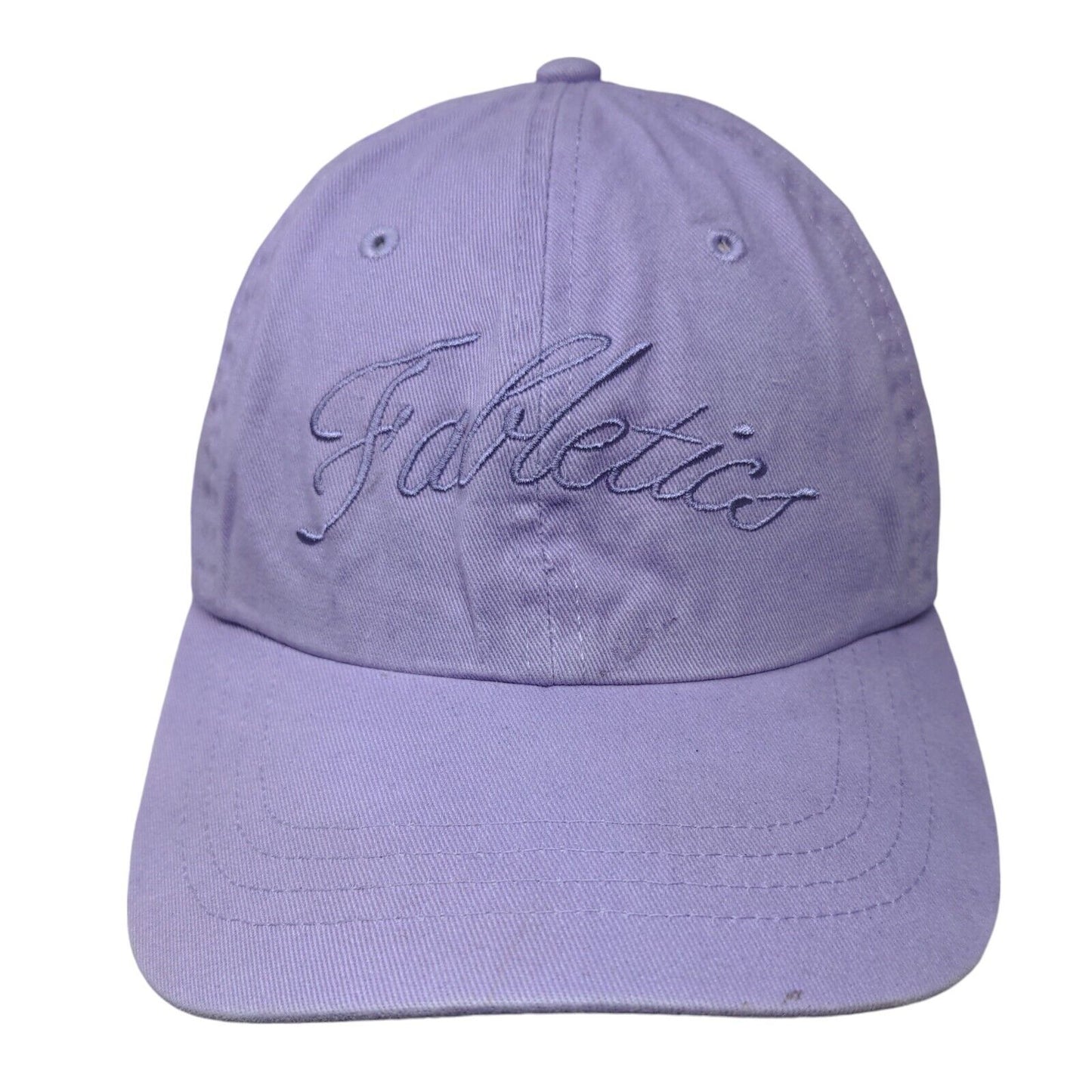 Fabletics Slideback Hat Purple One Size Adjustable Embroidered Vented Holes