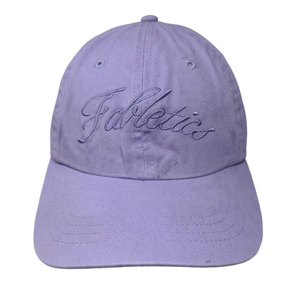 Fabletics Slideback Hat Purple One Size Adjustable Embroidered Vented Holes