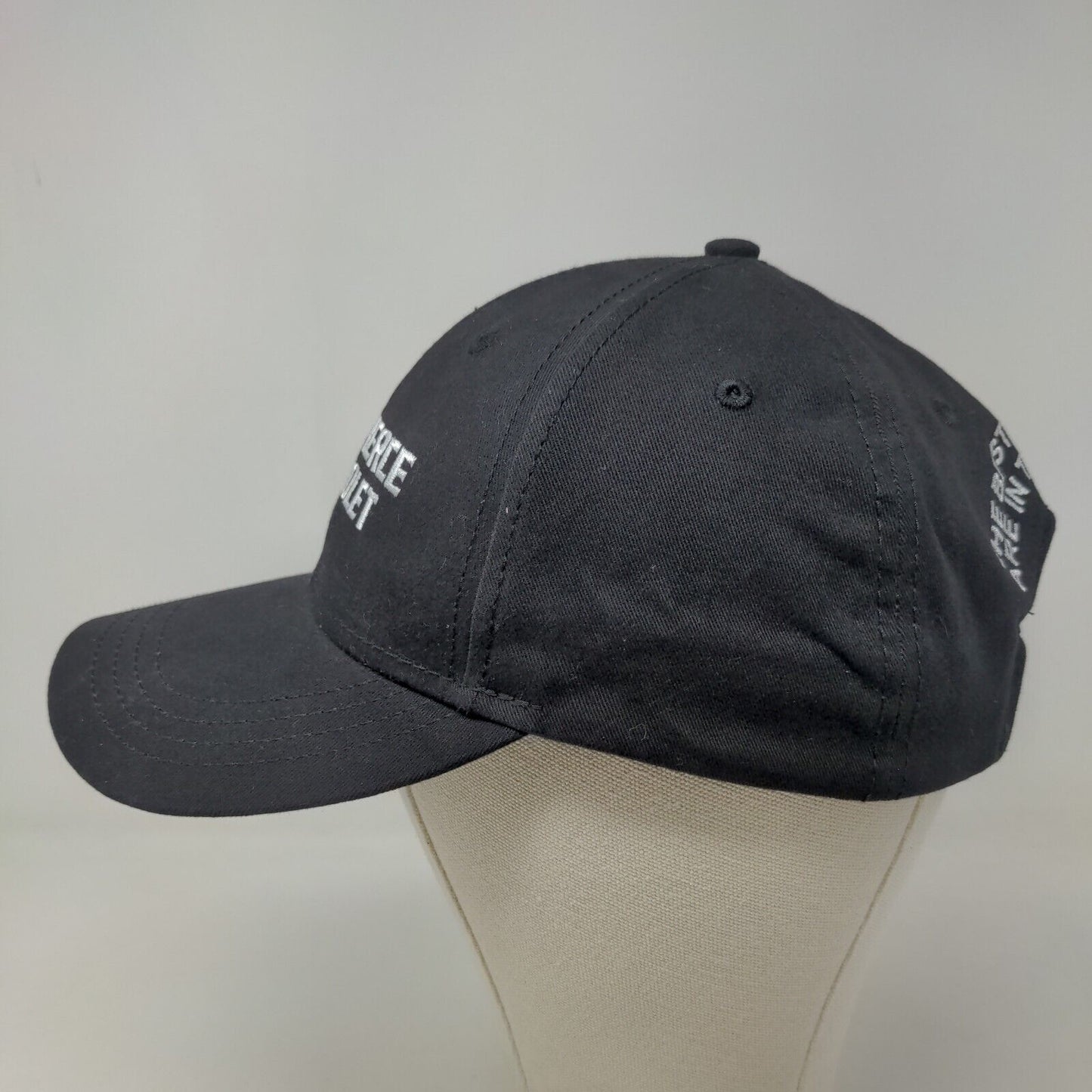 Sam Pierce Chevrolet Men's Strapback Hat Black Size OSFM Embroidered Logo Cotton