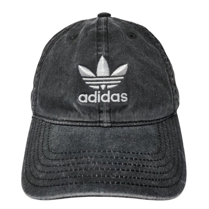 Adidas Men's Slideback Hat Gray Size OSFW Embroidered Trefoil Logo Cotton