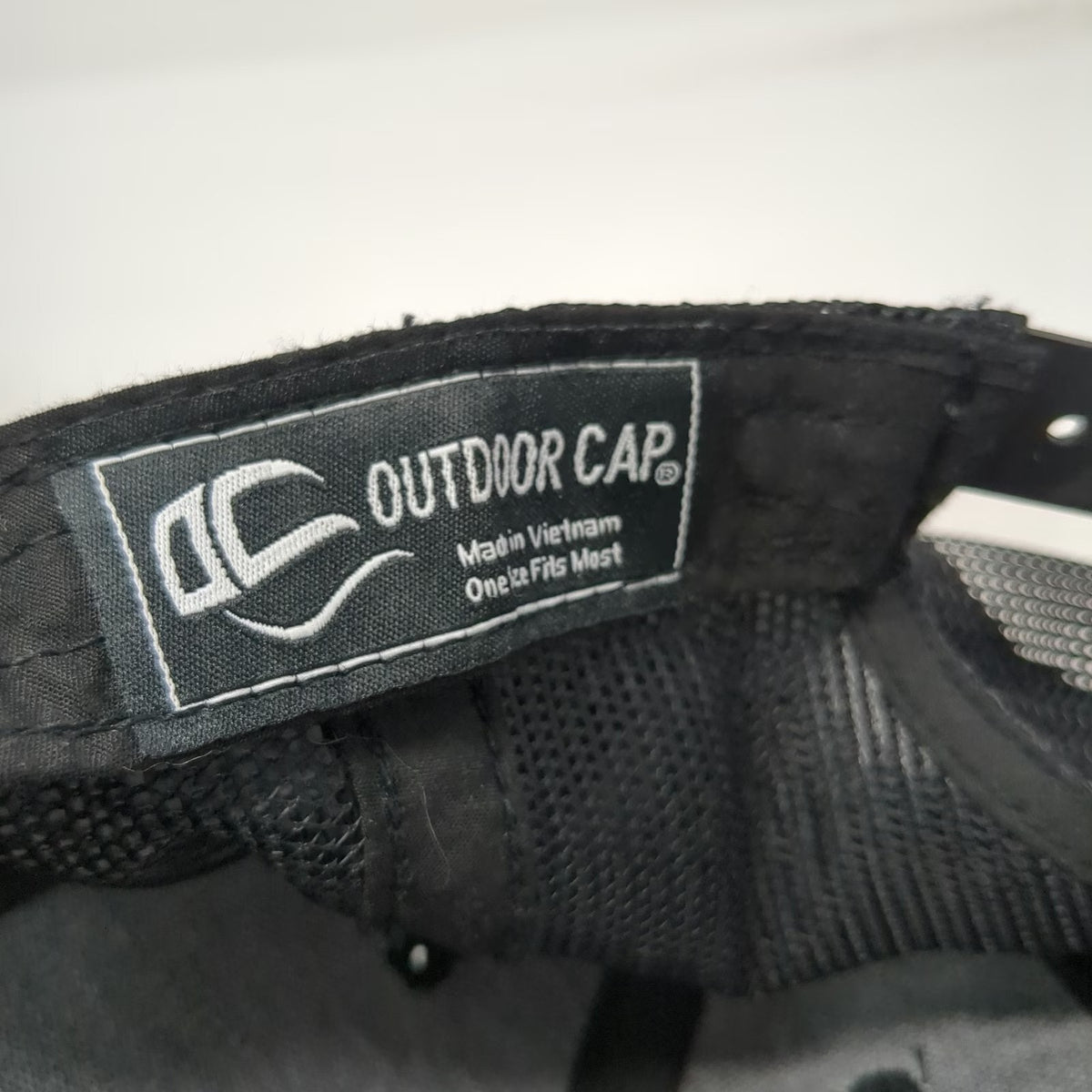 Outdoor Cap Trucker Hat Black One Size D&B Supply 1959 Logo Mesh Snapback