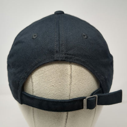 Nike Baseball Cap Black White One Size Adjustable Swoosh Slideback Cotton Hat