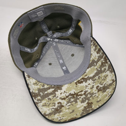 New Era Philadelphia Eagles NFL Hat Green M Salute To Service Camo 39THIRTY