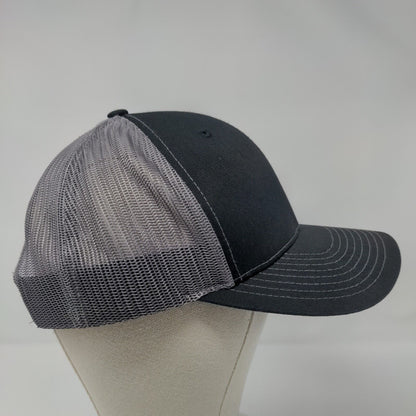 RS Rim Station Wyoming Snapback Trucker Hat Black OSFA Mesh Back Richardson