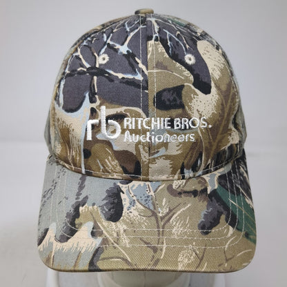 Ritchie Bros Auctioneers Camo Baseball Cap Green One Size Strapback Hat Promo