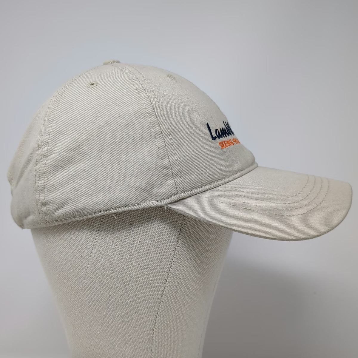 Cap America Baseball Cap Beige One Size Lamb Weston Embroidered Adjustable Hat