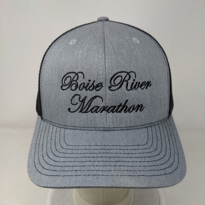 Boise River Marathon Snapback Trucker Hat Gray OS Adjustable Mesh Richardson
