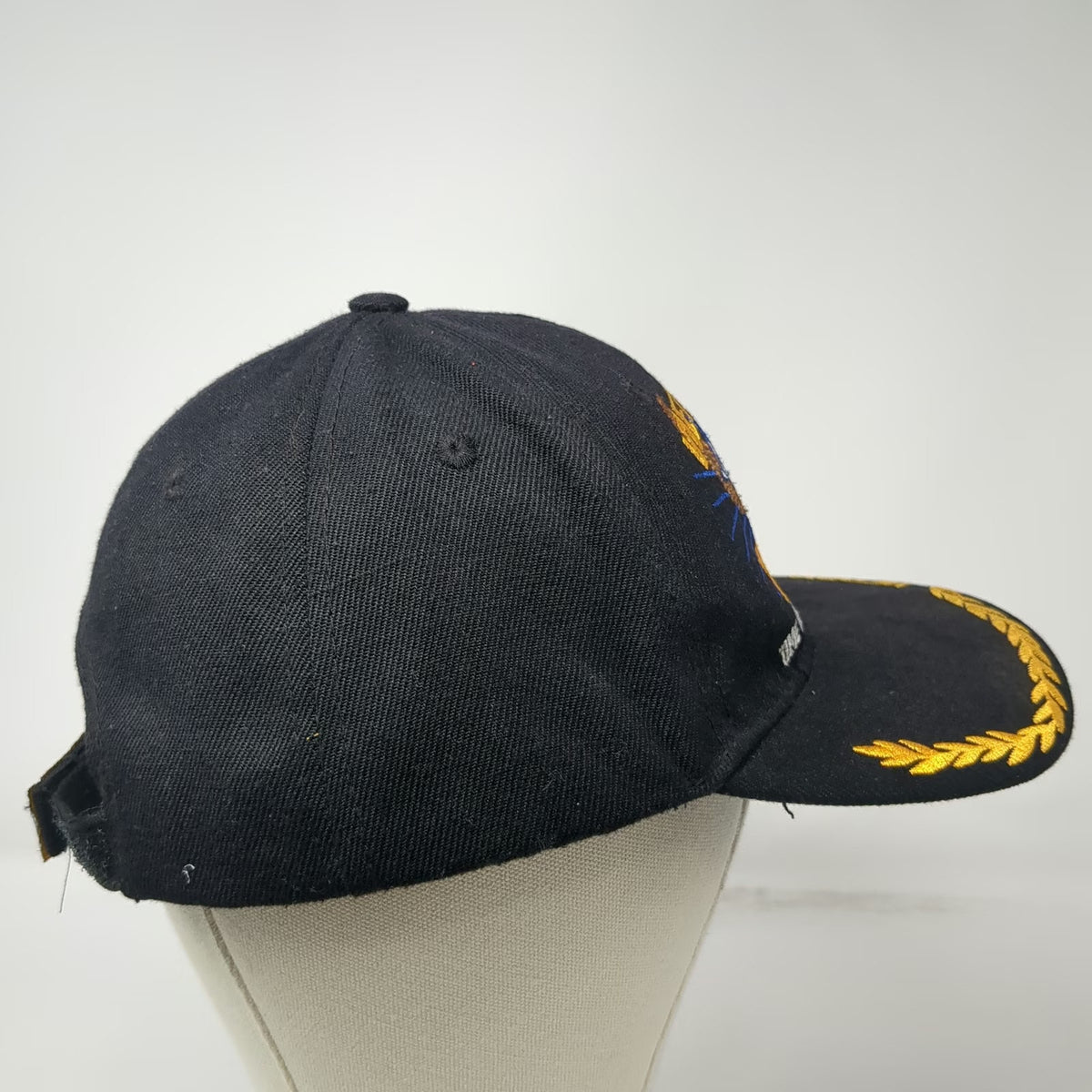 Kys Design Cap Vietnam Veteran Baseball Cap Black One Size Eagle Gold Leaf Hat
