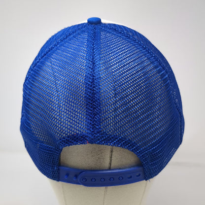 Nissin Cap Idaho Spud Candy Blue Trucker Hat One Size Mesh Back Snapback Graphic