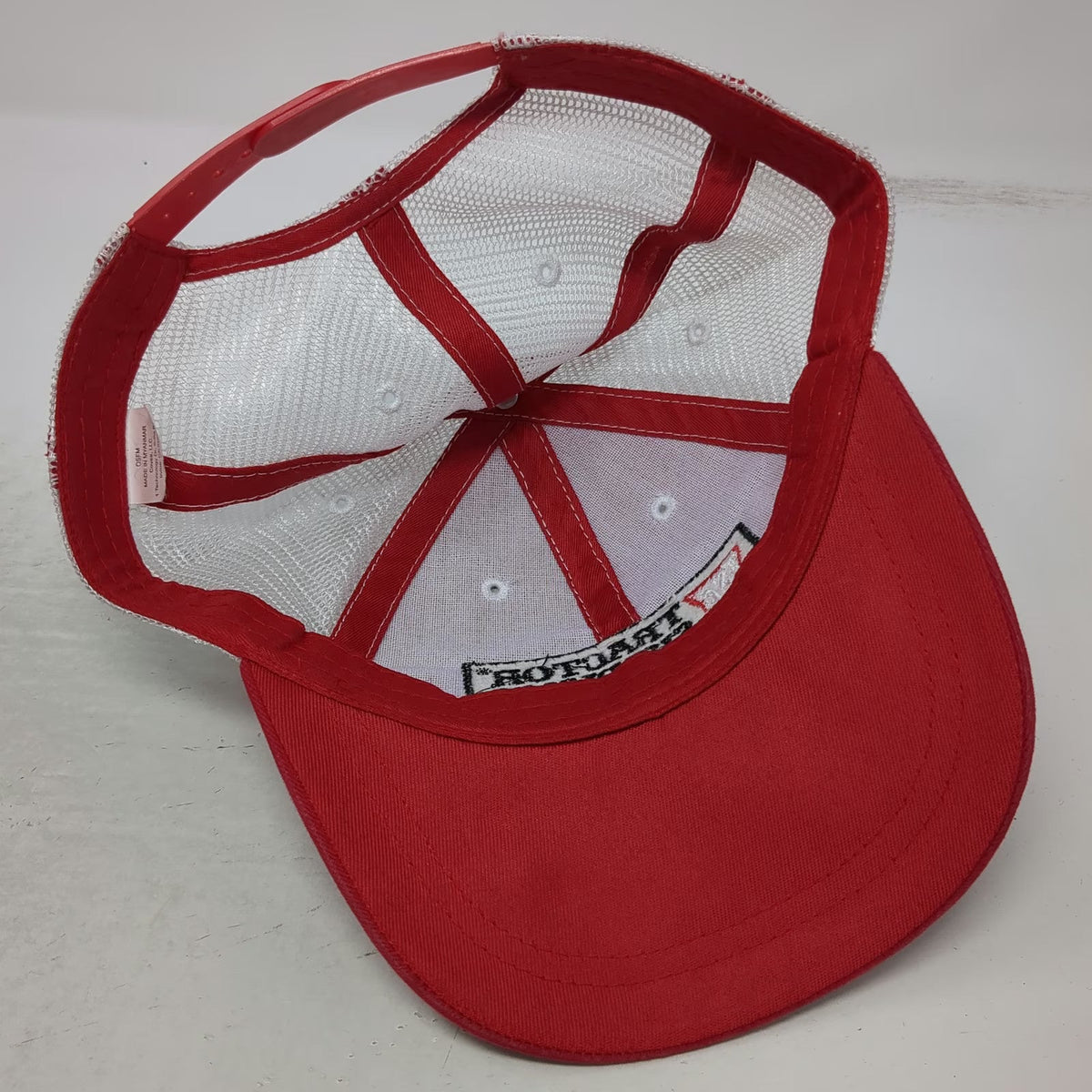 Tractor Supply Co Trucker Hat Red OSFM Mesh Snapback TSC Logo Farm Agriculture