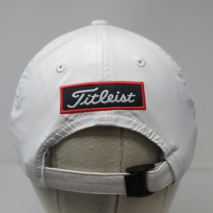 Titleist Baseball Cap White One Size Pro V1 FootJoy Adjustable Slideback hat