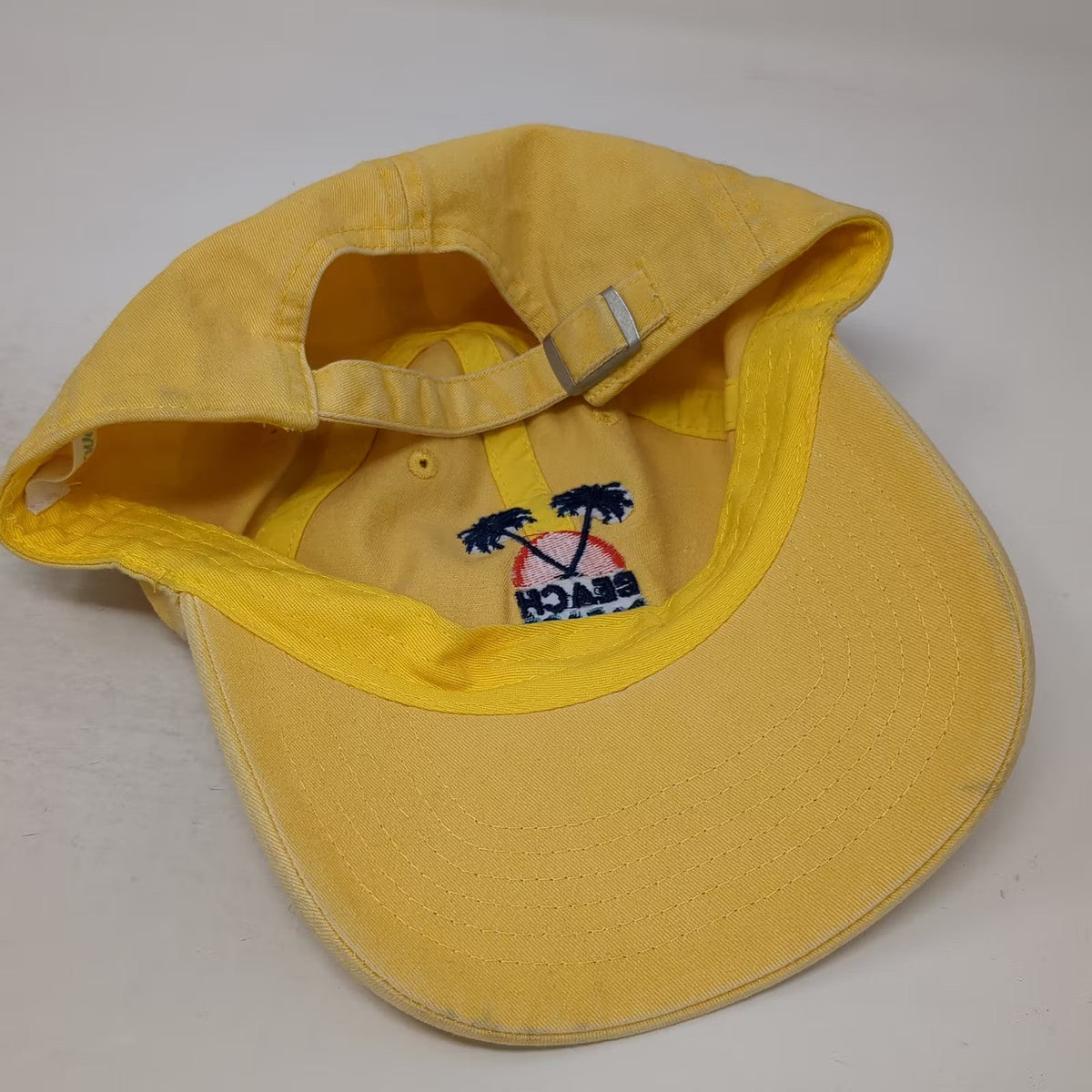 Wembley Yellow Baseball Cap Beach Please Palm Trees One Size Adjustable Hat