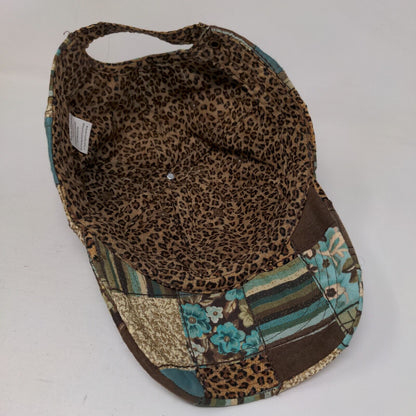 Unbranded Women's Patchwork Leopard Print Slideback Hat Cotton Blend