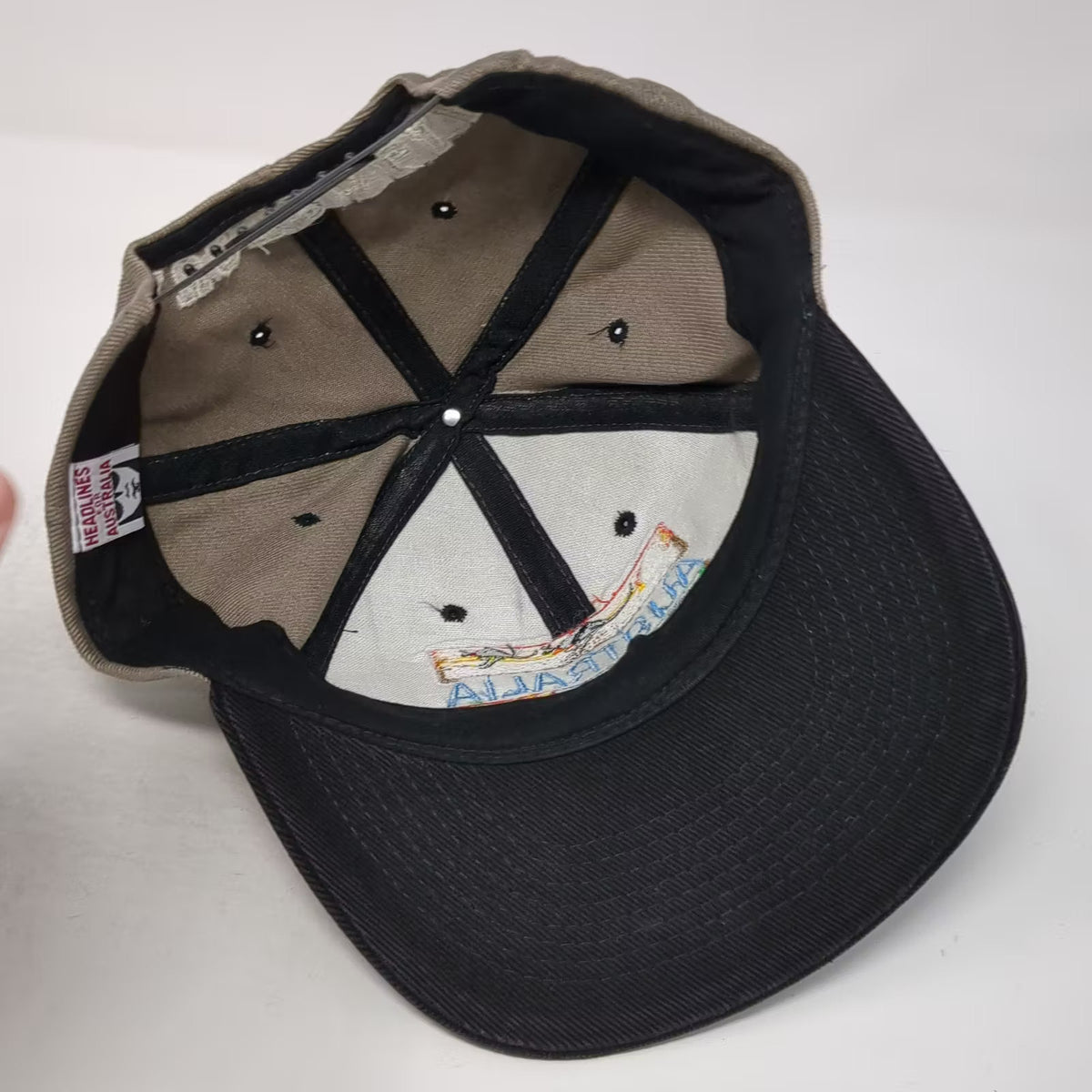 Headlines for Australia Snapback Hat Gray One Size Embroidered Kangaroo Koala