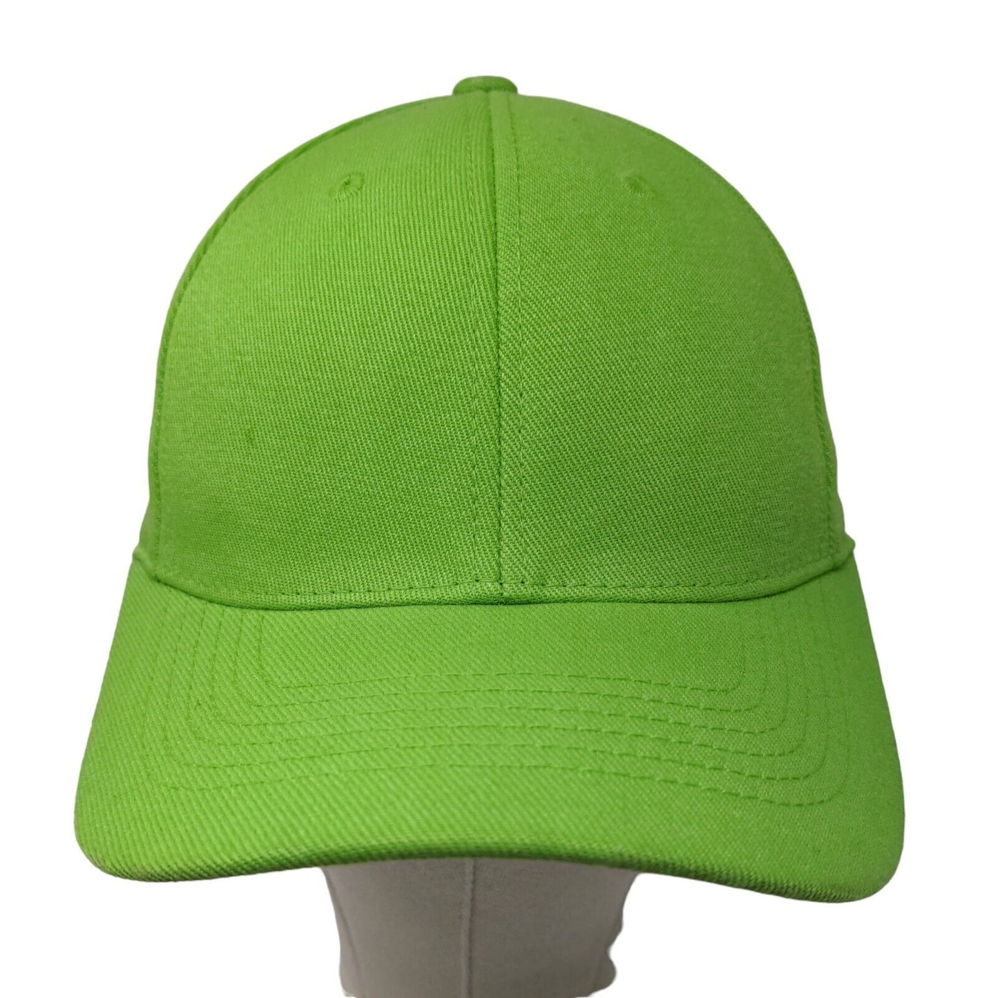 Lids Men's Fitted Hat Green Size OSFA Blank Acrylic Spandex Blend
